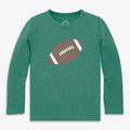 Kids long sleeve football tee