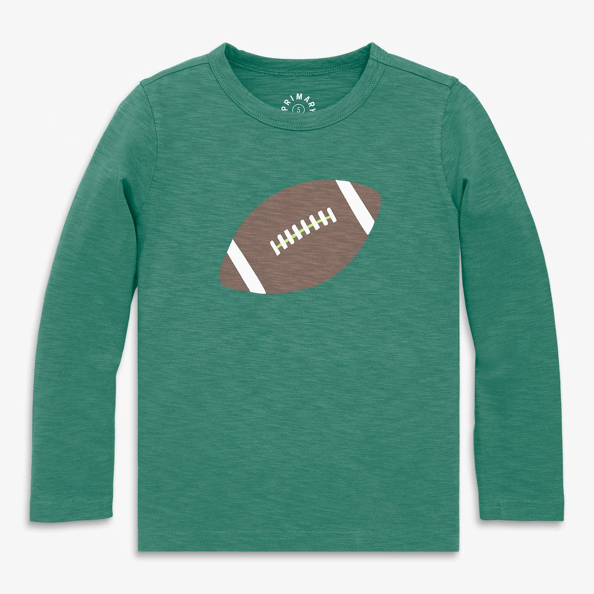 Kids long sleeve football tee
