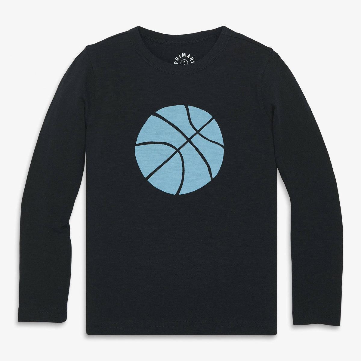 Kids long sleeve basketball tee