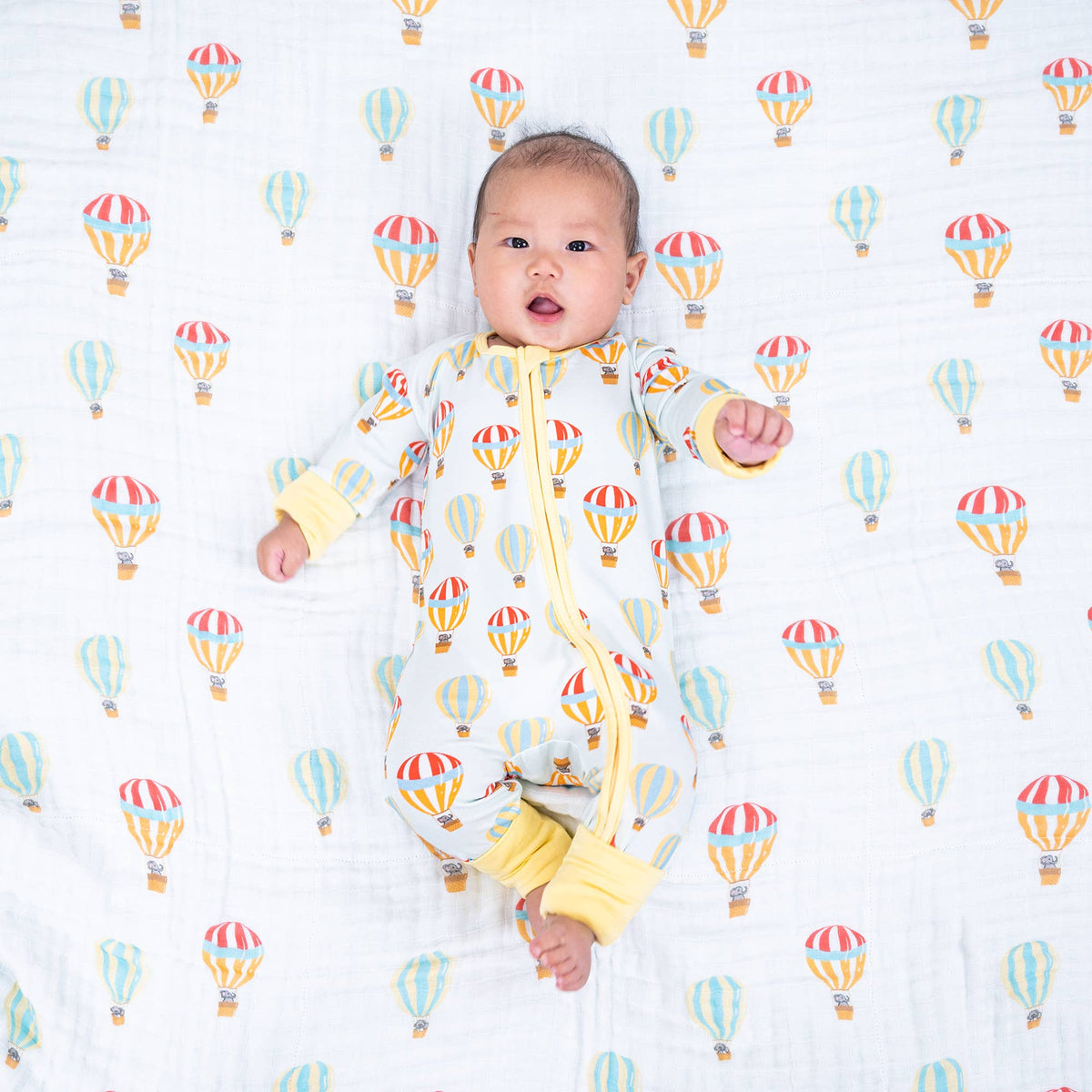 Hot Air Balloon Zip Pajamas
