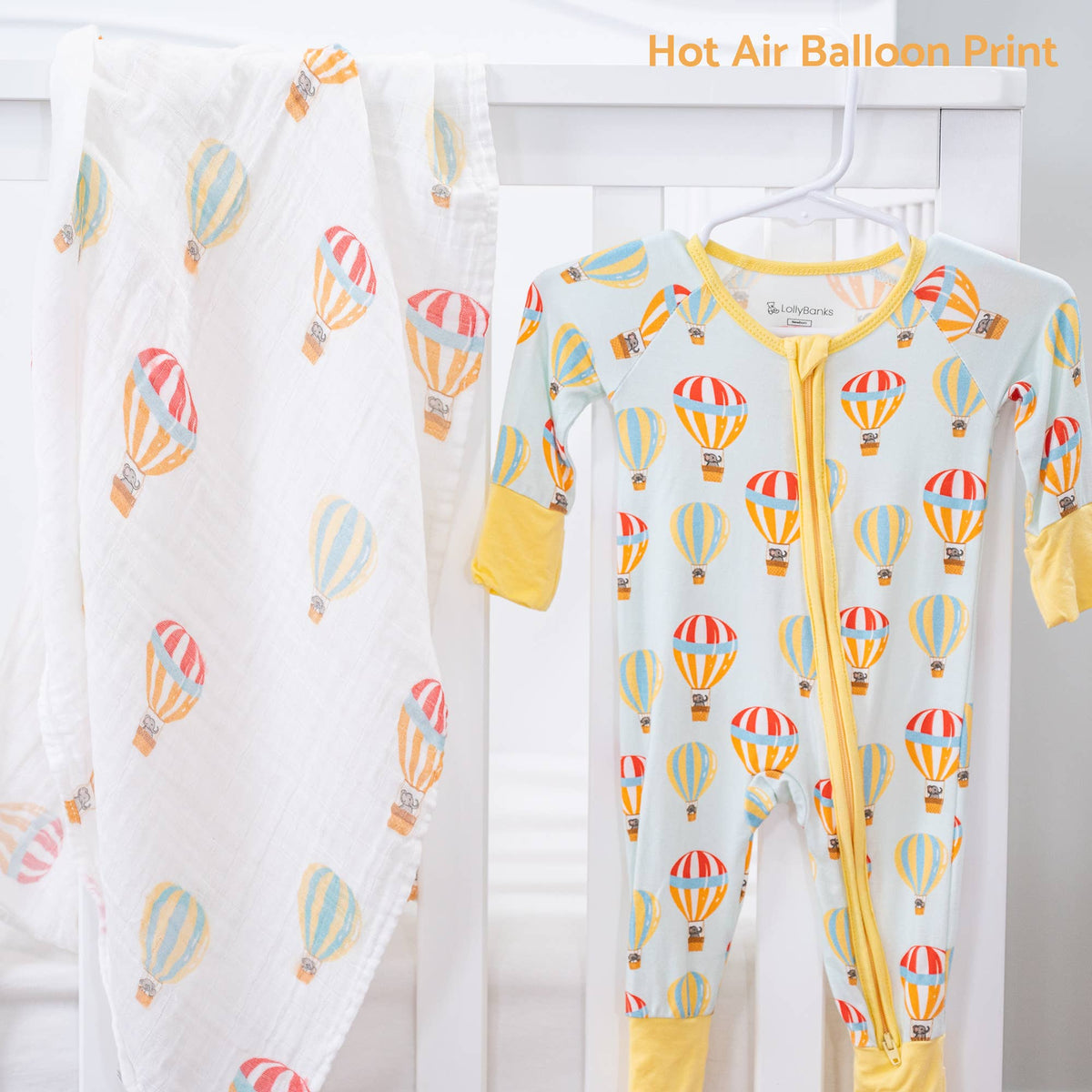 Hot Air Balloon Zip Pajamas