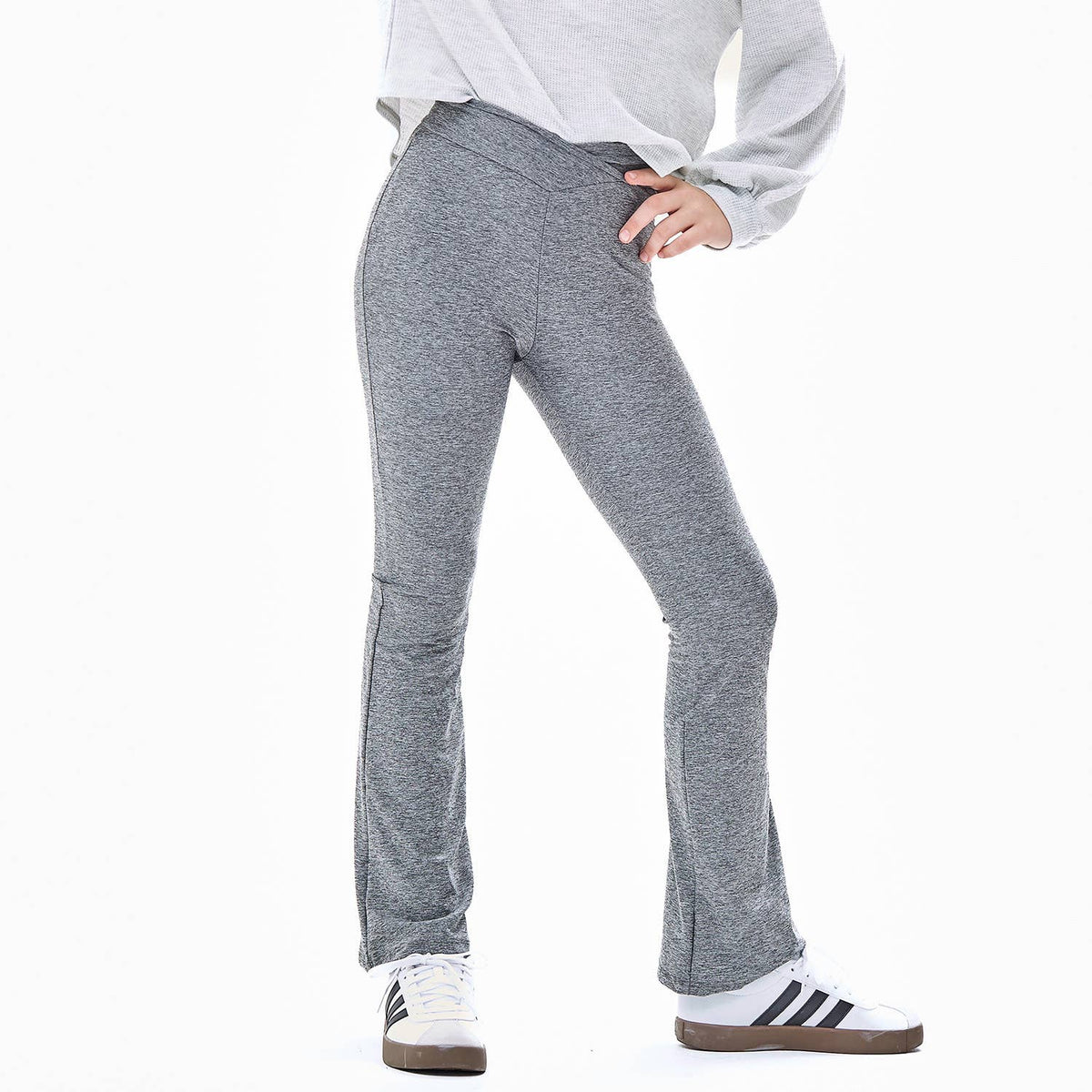 Crossover Waist Flare Pants