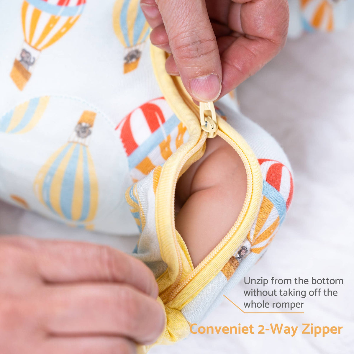 Hot Air Balloon Zip Pajamas