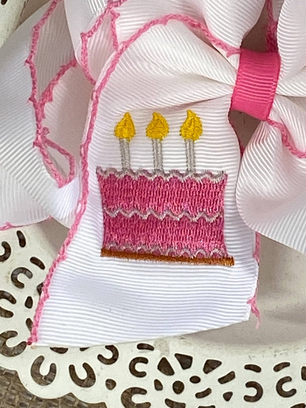 Birthday Cake Bow