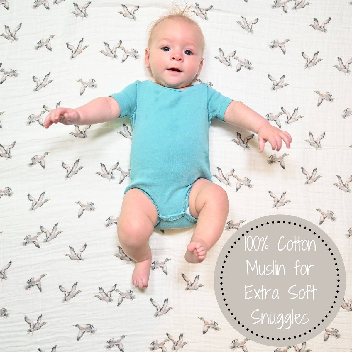 Little Duck Muslin Swaddle