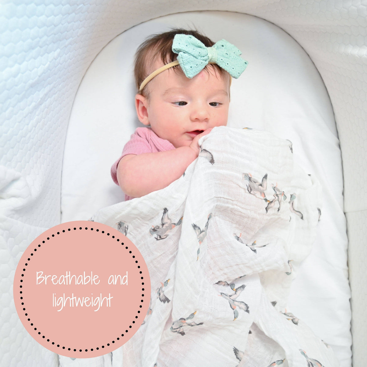 Little Duck Muslin Swaddle