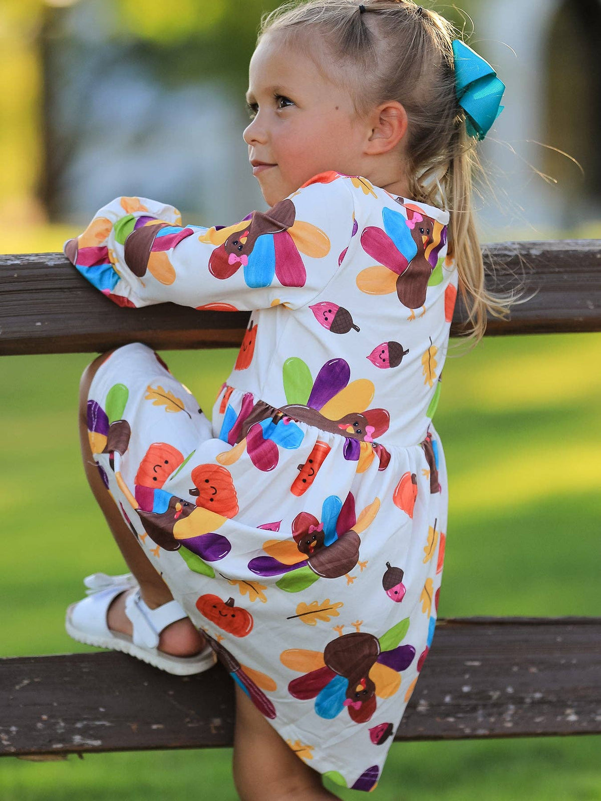 Little Turkey Thanksgiving Dress